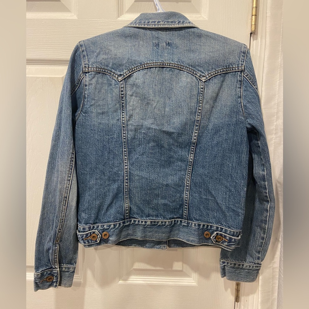 Y2K 2002 the GAP Denim Jean Jacket Women’s Size Medium Made in Hong Kong - Picture 9 of 9